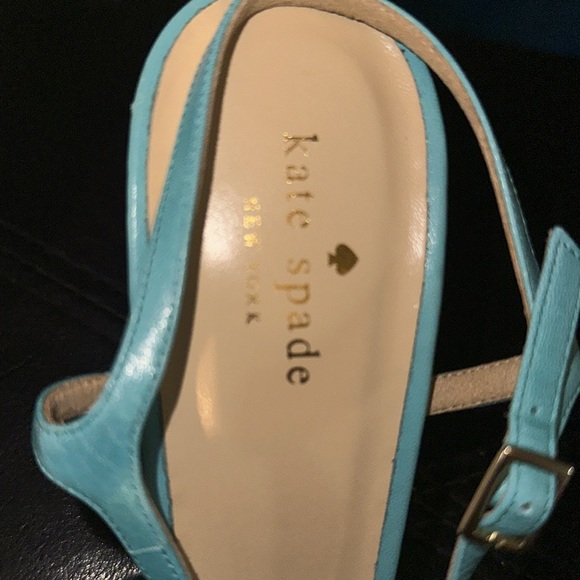 Kate Spade Cecelia Too Pale Turquoise 2” Heels. New. Decorative In Front. - Picture 2 of 5